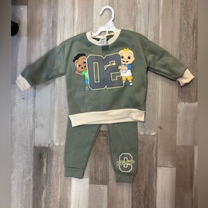 NWT Cocomelon Matching Sweat Set Size 2T